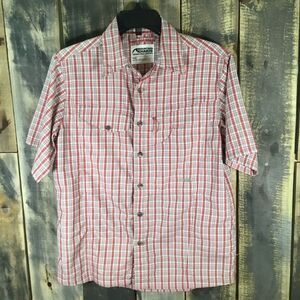 Mountain Khakis short sleeve button down utility shirt vented back men’s small